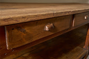 3m 19th century Pine prep table kitchen counter - TallBoy Interiors