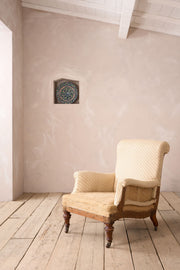 19th century English country house shapely armchair - TallBoy Interiors