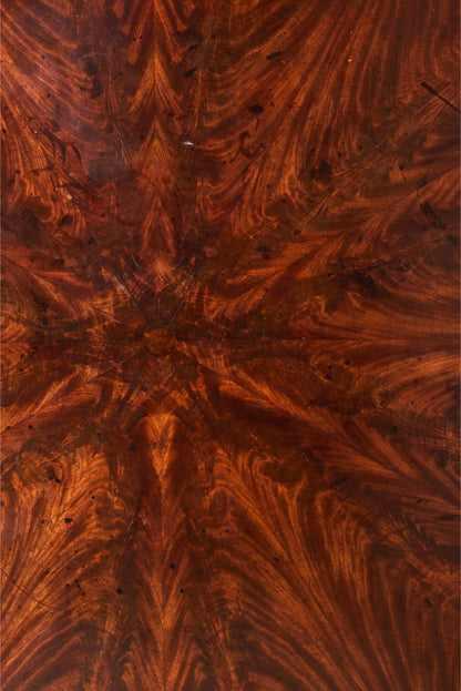 Regency period Flame mahogany and maple centre table.