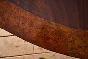 Regency period Flame mahogany and maple centre table.