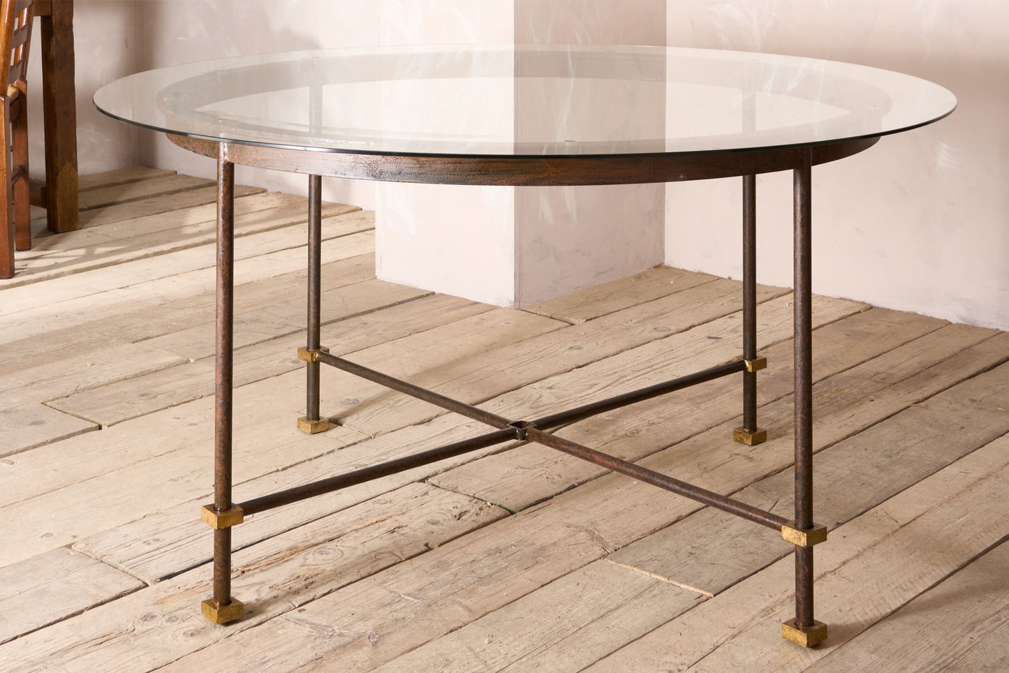 Mid century Spanish faux bronze and gilt metal centre table