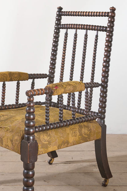 19th Century Bobbin turned armchair - TallBoy Interiors