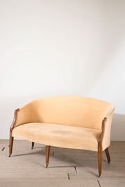 19th century Hepplewhite style curved back settee - TallBoy Interiors