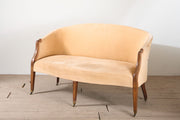 19th century Hepplewhite style curved back settee - TallBoy Interiors