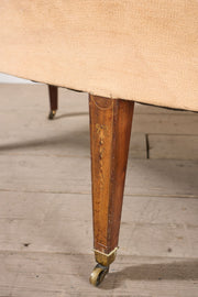 19th century Hepplewhite style curved back settee - TallBoy Interiors
