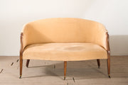19th century Hepplewhite style curved back settee - TallBoy Interiors