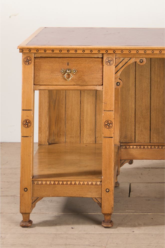 19th century Aesthetic movement desk after Charles Bevan - TallBoy Interiors