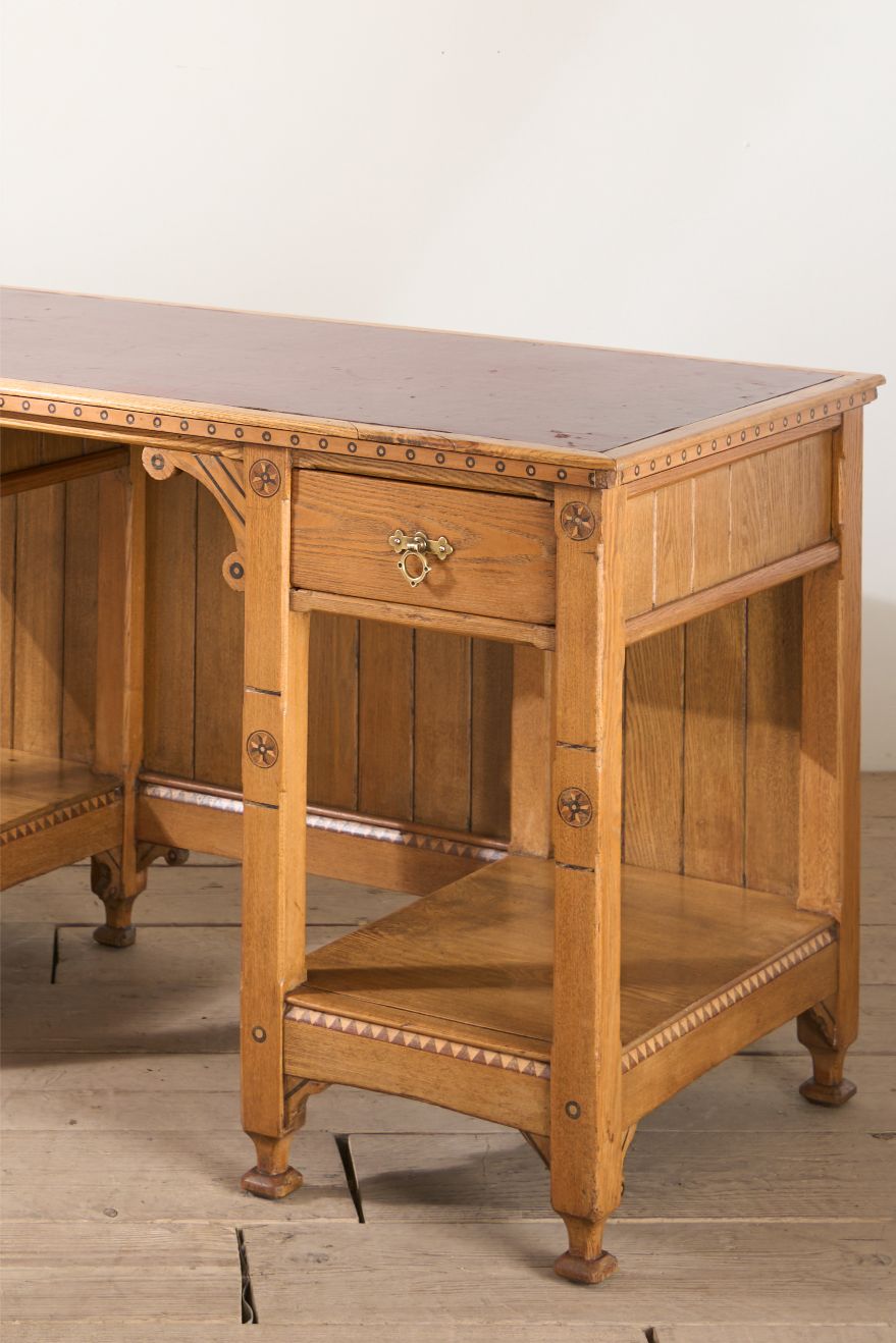 19th century Aesthetic movement desk after Charles Bevan - TallBoy Interiors