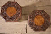Pair of 19th Century Anglo Indian Paduak side tables - TallBoy Interiors