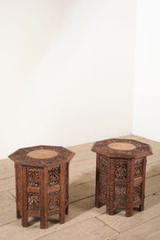Pair of 19th Century Anglo Indian Paduak side tables - TallBoy Interiors