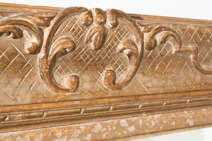 Very large 19th century Worn gilt mirror - TallBoy Interiors