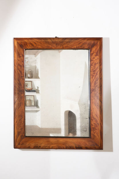 Large totally original Georgian Mahogany wall mirror - TallBoy Interiors