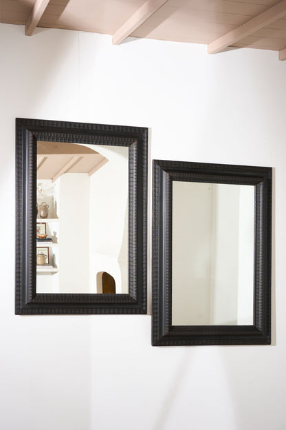 Pair of large 19th Century Ebonised Italian wall mirrors - TallBoy Interiors