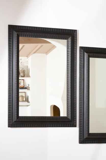 Pair of large 19th Century Ebonised Italian wall mirrors - TallBoy Interiors