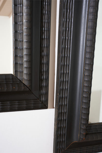 Pair of large 19th Century Ebonised Italian wall mirrors - TallBoy Interiors