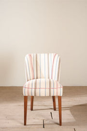 Mid 20th century desk chair in striped fabric - TallBoy Interiors