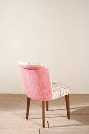 Mid 20th century desk chair in striped fabric - TallBoy Interiors