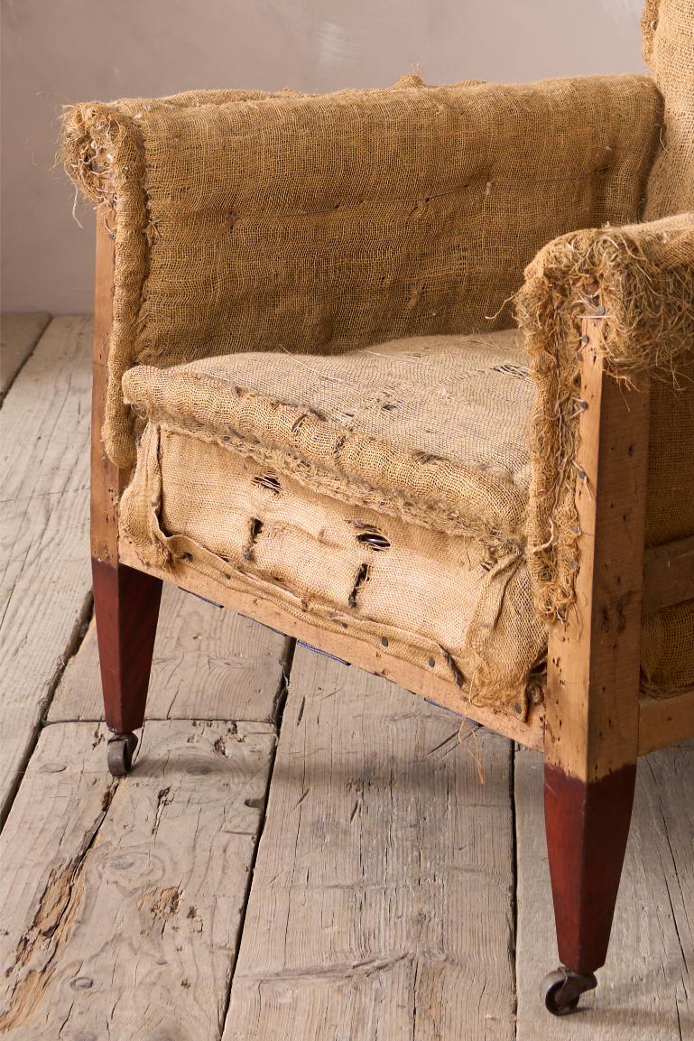 c.1910 Edwardian scroll back armchair
