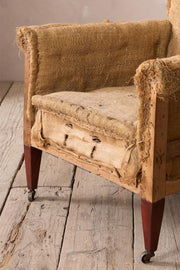 c.1910 Edwardian scroll back armchair