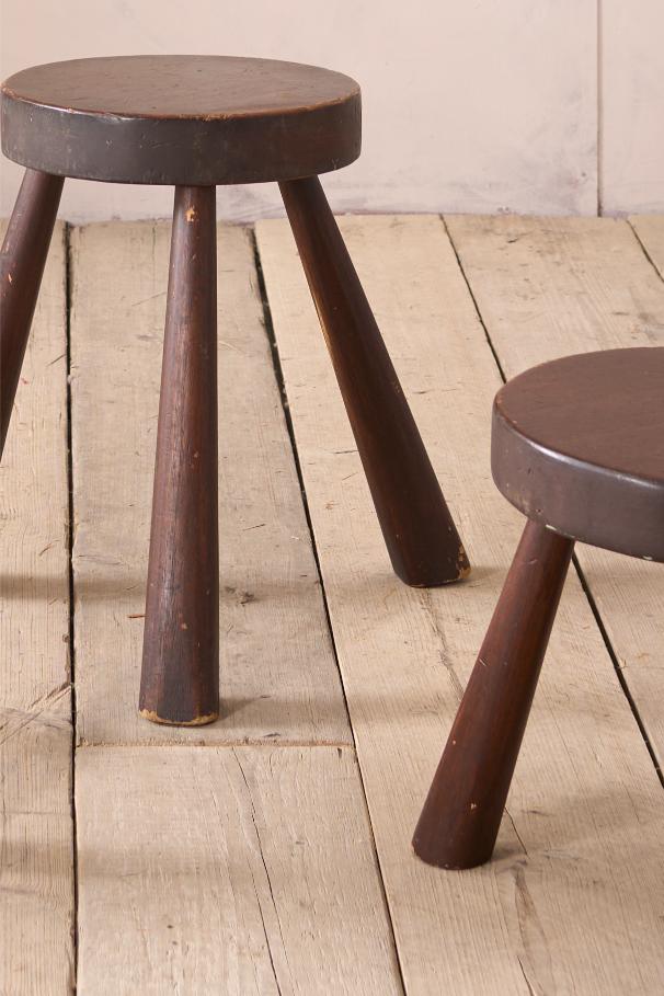 Trio of mid century stools
