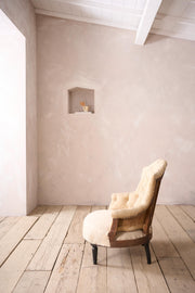 Napoleon III Buttoned shield back armchair