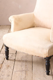 Napoleon III square backed armchair - TallBoy Interiors