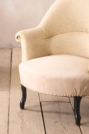 Pair of Napoleon III tub chairs with cabriole legs - TallBoy Interiors