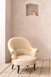 Pair of Napoleon III tub chairs with cabriole legs - TallBoy Interiors
