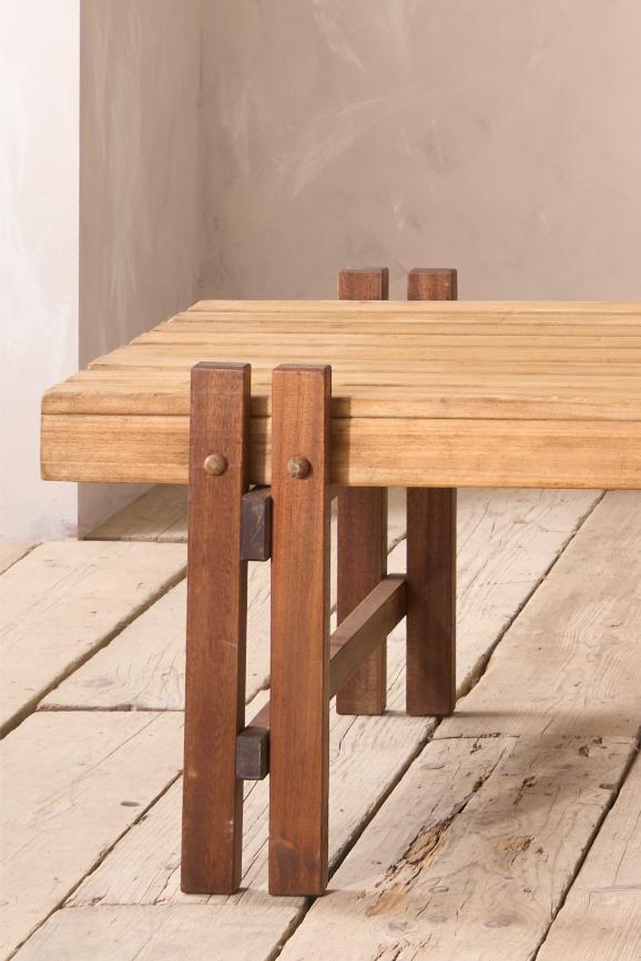 Mid 20th century slatted coffee table