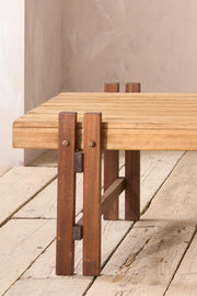 Mid 20th century slatted coffee table