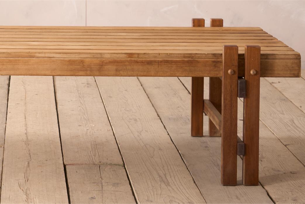 Mid 20th century slatted coffee table