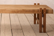 Mid 20th century slatted coffee table
