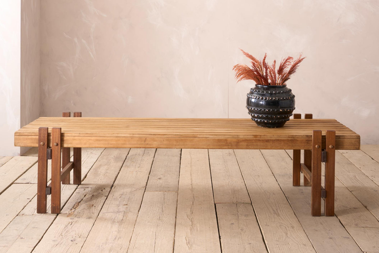Mid 20th century slatted coffee table
