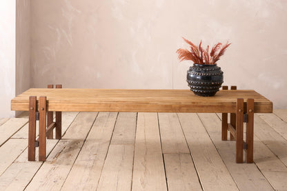 Mid 20th century slatted coffee table