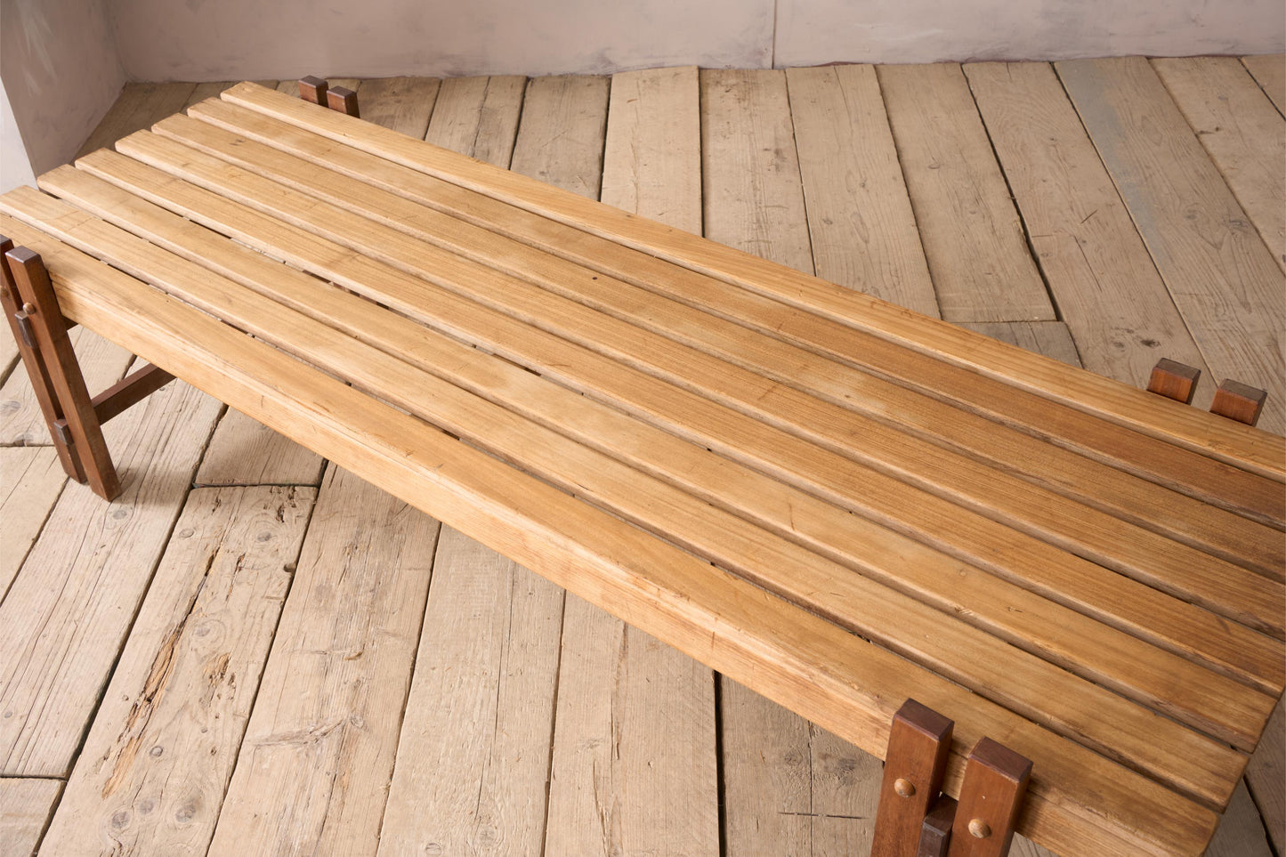 Mid 20th century slatted coffee table