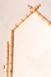 Early 20th century Faux bamboo cheval mirror - TallBoy Interiors