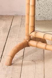 Early 20th century Faux bamboo cheval mirror - TallBoy Interiors