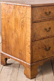 c.1720 English Georgian burr walnut chest of drawers
