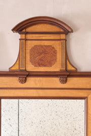 Pair of large 19th century Maple and Walnut wall mirrors - TallBoy Interiors