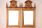 Pair of large 19th century Maple and Walnut wall mirrors - TallBoy Interiors