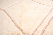 RESERVED Moroccan Berber rug - Pink and White #2 - TallBoy Interiors