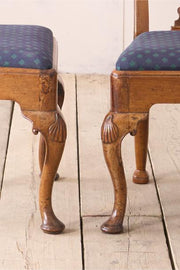 Set of 4 Genuine Queen Anne dining chairs - TallBoy Interiors
