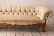 Victorian deep buttoned scroll arm chesterfield sofa