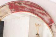 20th century Flat plate industrial railway mirror - TallBoy Interiors