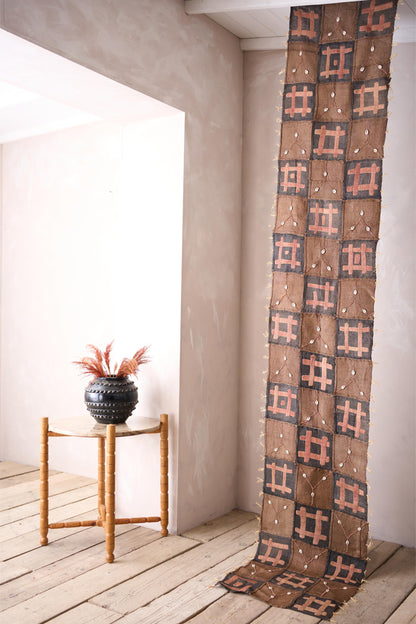 20th century African Kuba cloth from the Congo - Sea shells