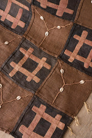 20th century African Kuba cloth from the Congo - Sea shells