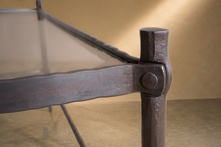 The riveted 'Mjolnir' Coffee table - Square - TallBoy Interiors