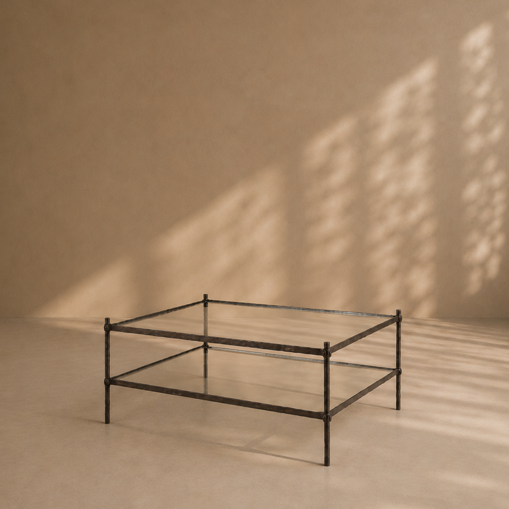 The riveted 'Mjolnir' Coffee table - Square - TallBoy Interiors