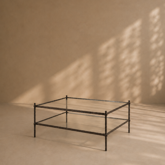 The riveted 'Mjolnir' Coffee table - Square - TallBoy Interiors