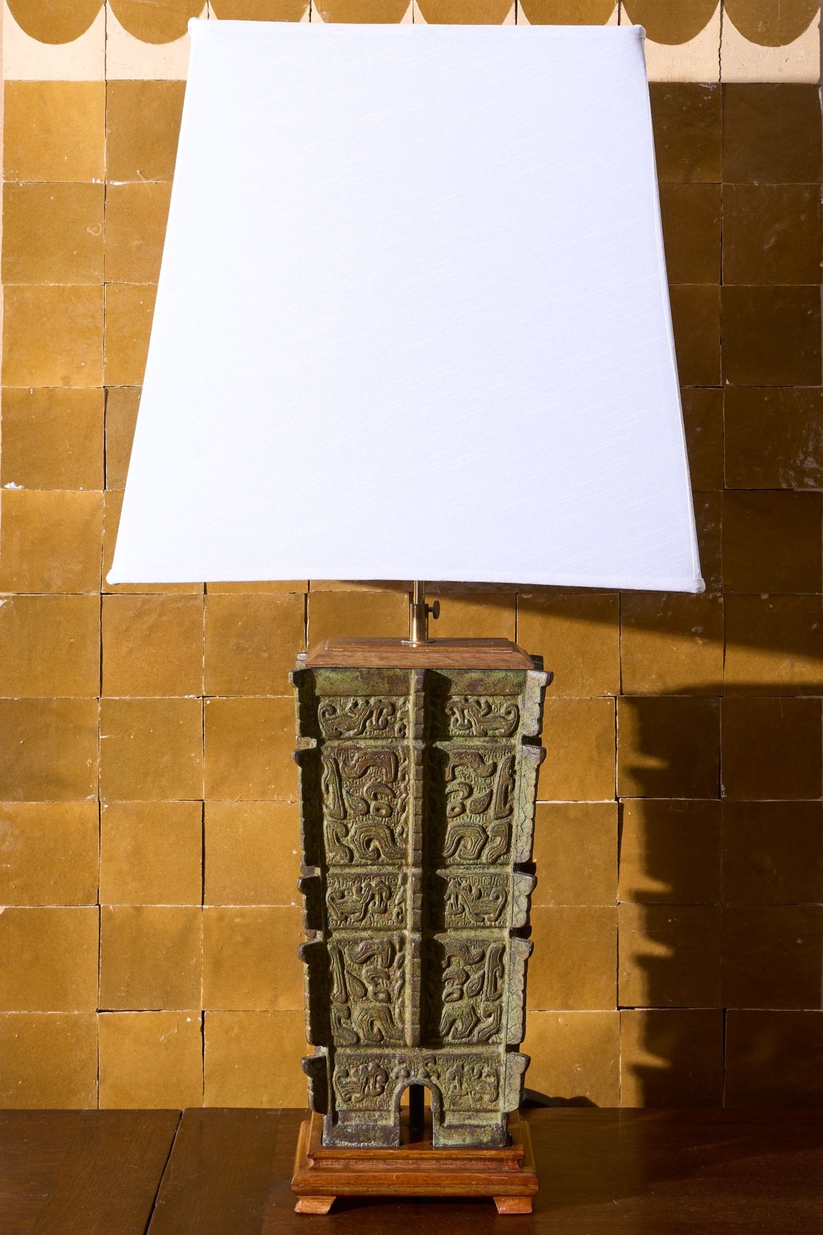 Mid 20th century Bronze table lamp - TallBoy Interiors